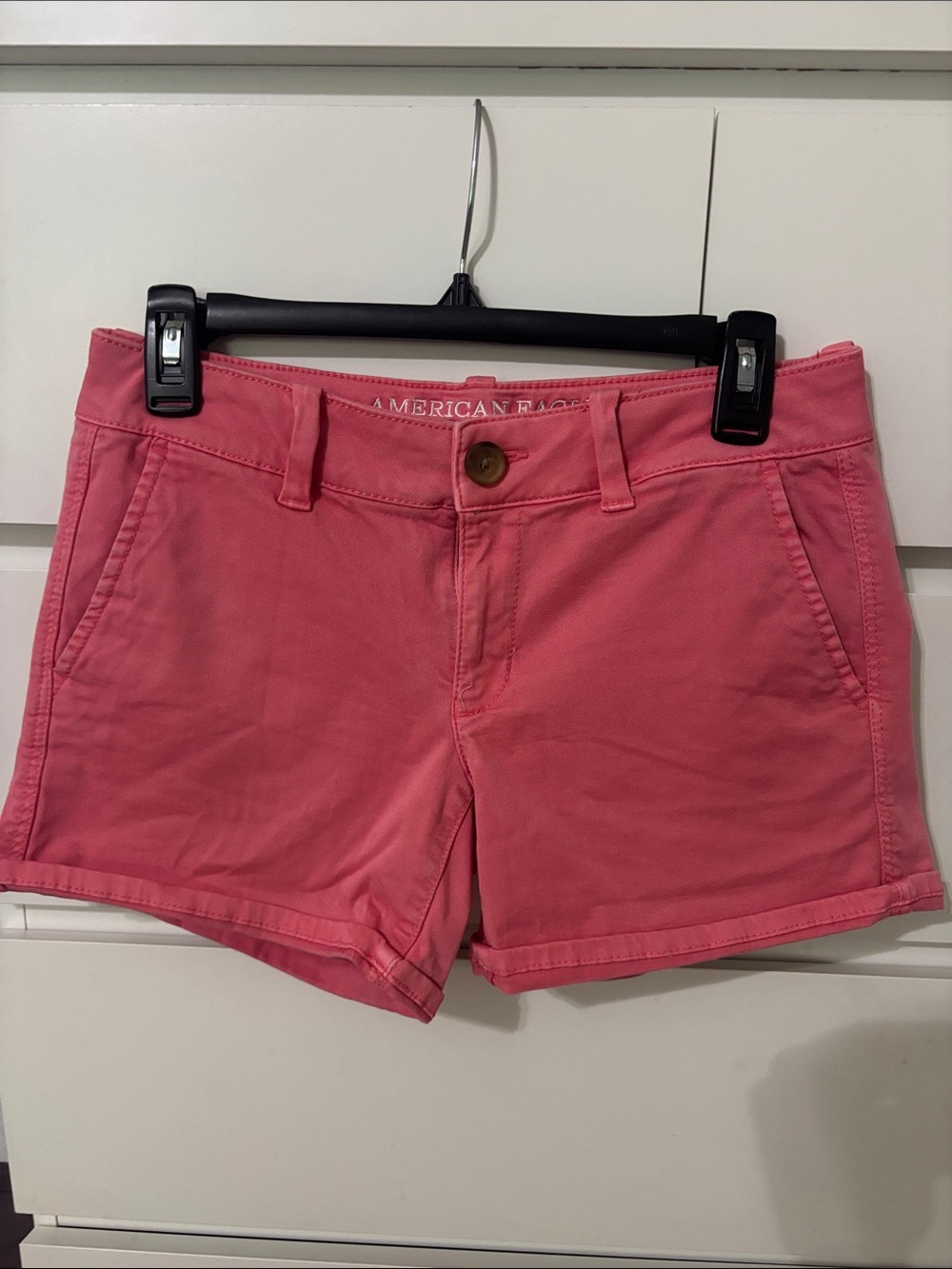 American Eagle Outfitters Coral Pink Cotton Shorts